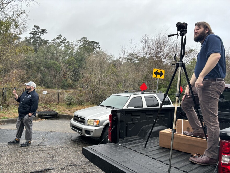 David O'Keefe and Jeremy Matlow at the construction site