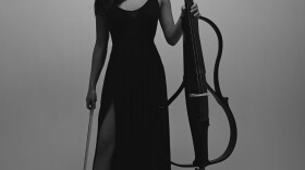 Brianna Tam with her cello.