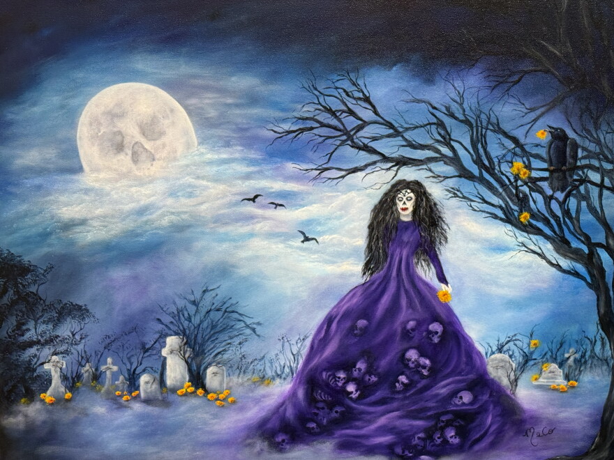 Cheryl Owen-Wilson, “Gathering Lost Souls,” Oil on Canvas
