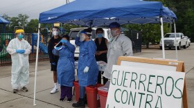 A DEO Clinic testing site for COVID-19.