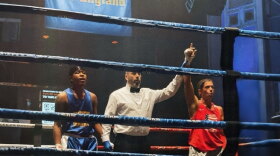 Kristin Ingala (right) is a two-time Golden Gloves New England Champion boxer and a finalist for MassPort's