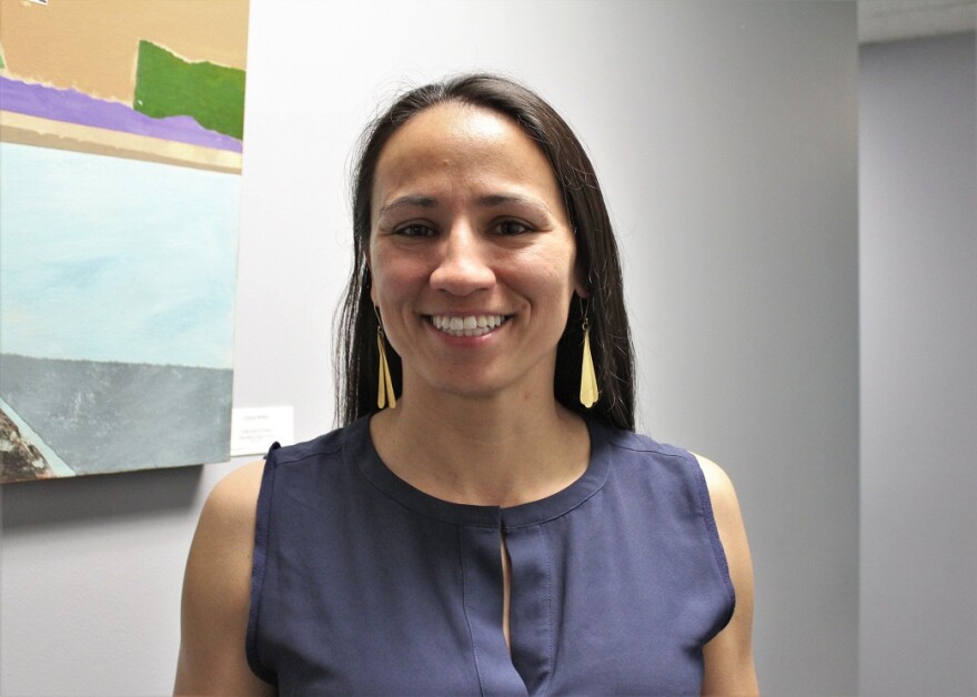 Sharice David smiling at the camera while at KCUR