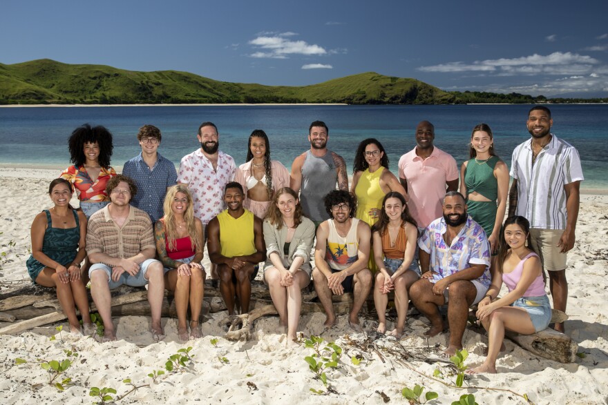 The "Survivor " cast for the 44th season: Top row (left to right): Lauren Harpe, Carson Garrett, Matthew Grinstead-Mayle, Claire Rafson, Danny Massa, Heidi Lagares-Greenblatt, Bruce Perreault, Sarah Wade, and Brandon Cottom. Bottom row (left to right): Jaime Lynn Ruiz, Kane Fritzler, Carolyn Wiger, Josh Wilder, Frannie Marin, Matt Blankinship, Maddy Pomilla, Yamil “Yam Yam” Arocho, and Helen Li.