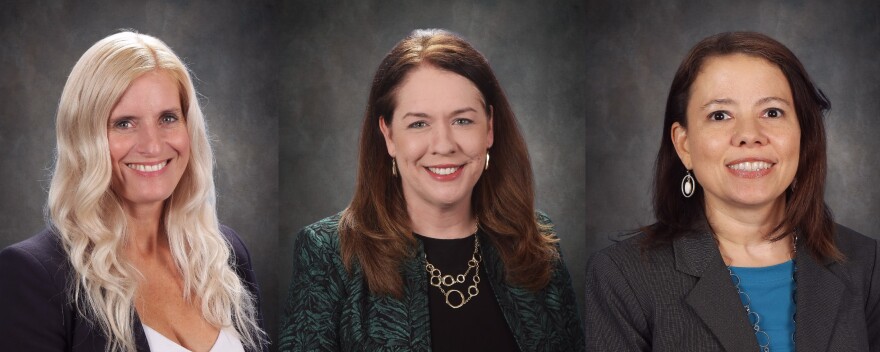 The Derby Board of Education voted to extend the contracts of three top administrators, from left: Becky Moeder, assistant superintendent of human resources; Heather Bohaty, superintendent; and Holly Putnam-Jackson, assistant superintendent of curriculum and instruction.