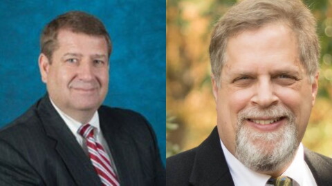 Republican Mike Wulf and Democrat Toby Paone.