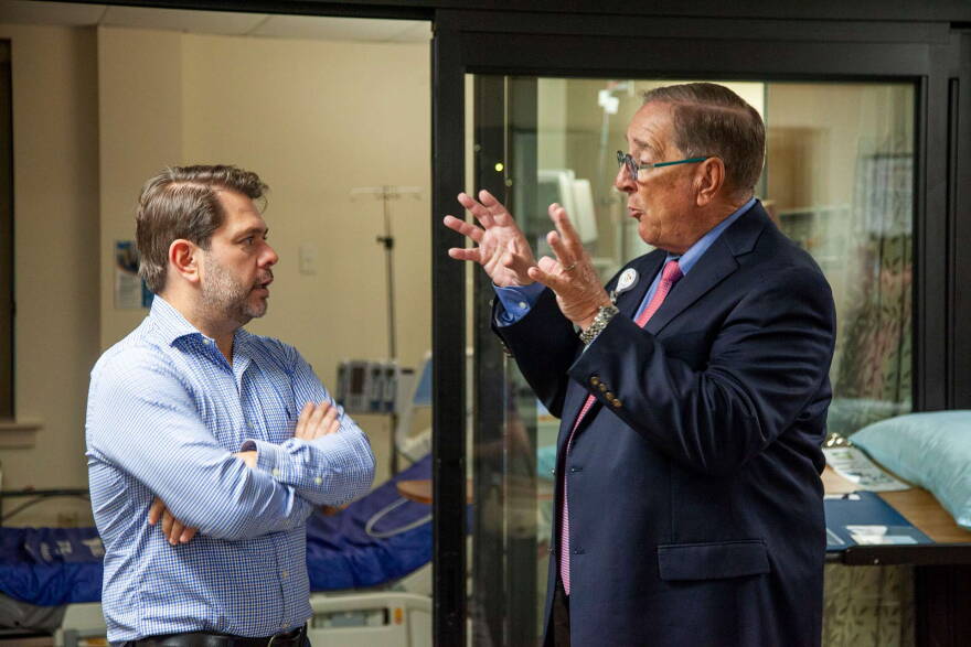 Gallego with Medical director