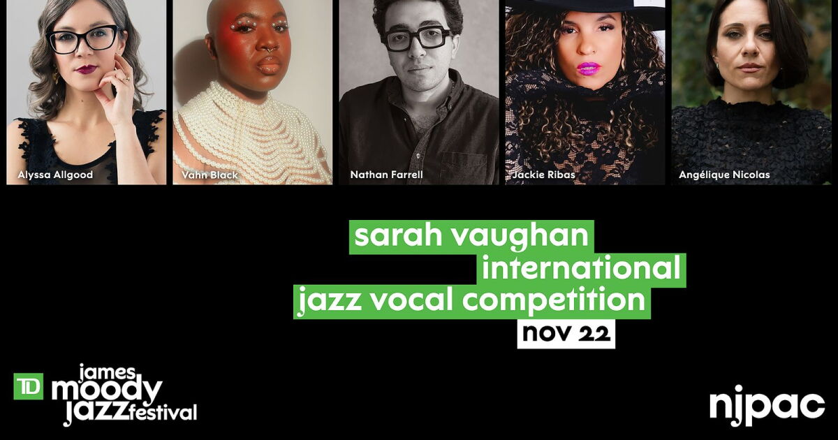 NJPAC announces top five finalists of the 15th Annual Sarah 
Vaughan International Jazz Vocal Competition