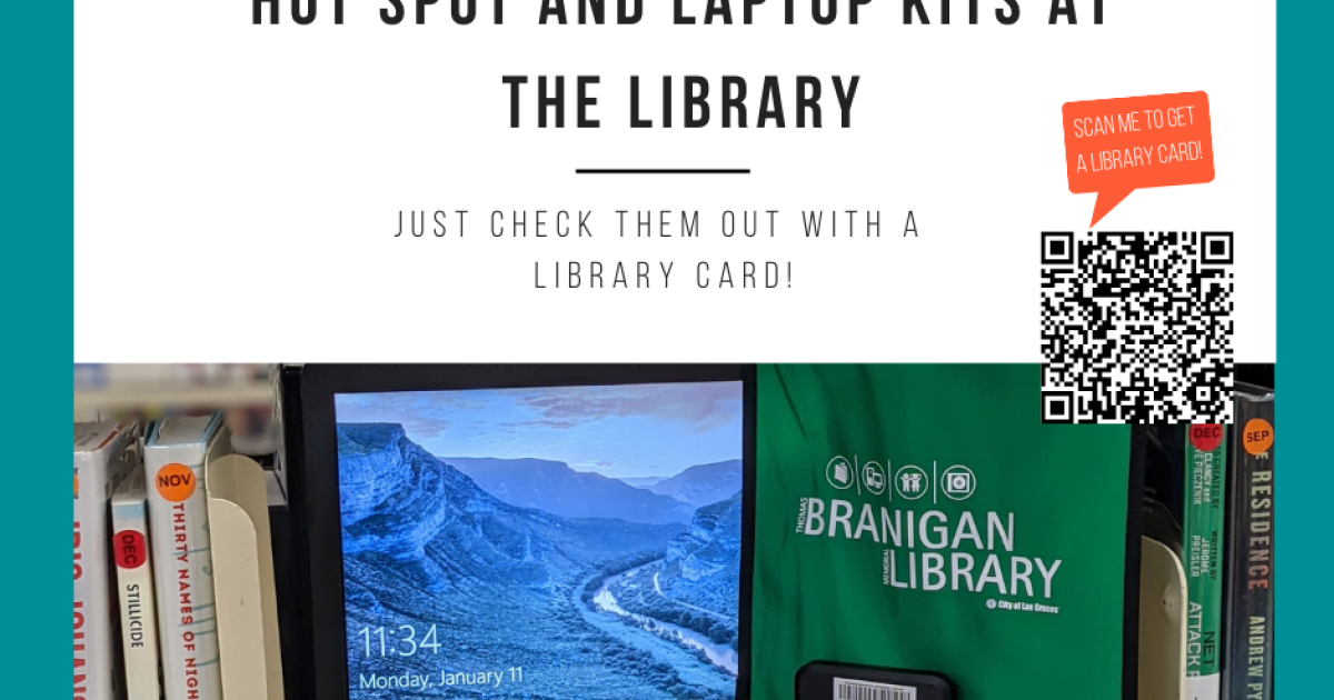 Las Cruces Library Hotspots and Laptops Available for Checkout KRWG