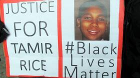 photo of Tamir Rice protest sign