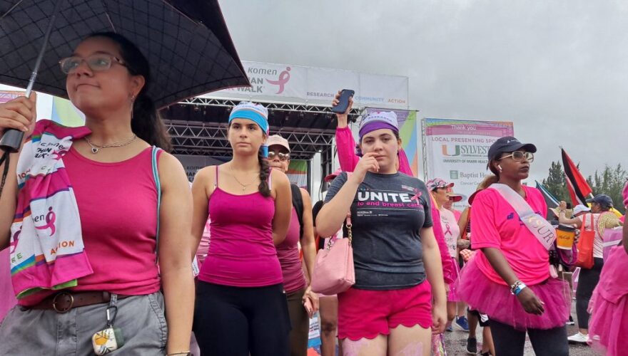 Walkers gather at the 2023 Komen Miami/Ft. Lauderdale MORE THAN PINK Walk on Saturday, Oct. 14. This year's annual event was held at Amelia Earhart Park in Hialeah