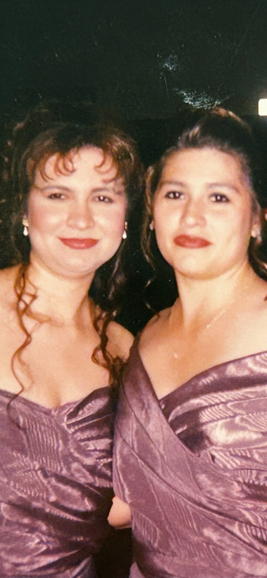 One of Velma Duran’s treasured photos with her sister Irma Garcia is the two of them when they were bridesmaids for a friend.