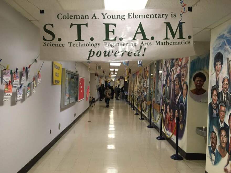 Detroit school leaders point to Coleman A. Young Elementary School as a successful turnarond effort led from within the district.