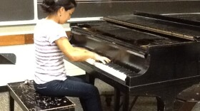 Valeria Diaz, one of the competitors in the International Music Festival sponsored by the University of Florida's College of Music this week.