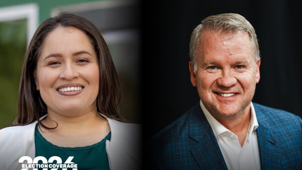 Texas Senate District 22 candidates Amy Martinez-Salas and David Cook.