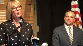 Lt. Gov. Suzanne Crouch announced the creation of a cabinet-level position to help expand affordable broadband solutions for rural communities. Scott Rudd, right, will serve as Director of Broadband Opportunities.