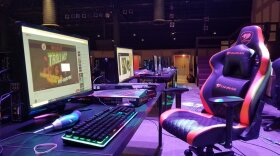 An eSports set-up.