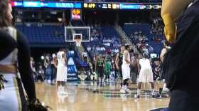 With at least one deacon looking on, Wake Forest topped Notre Dame 81-69, for its first ACC Tournament win since 2007.