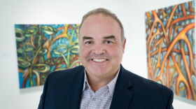 Miami artist Xavier Cortada is working with the Village of Pinecrest to create a homeowners association focused on responding to rising seas. During Art Basel week, participating households will display markers with their homes' elevations.