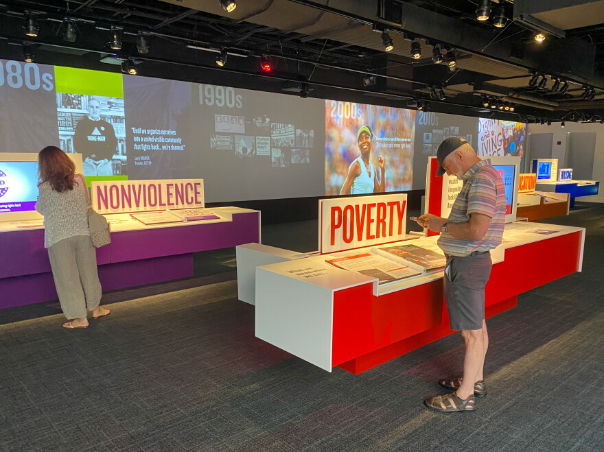 Inside a new gallery at the National Civil Rights Museum.