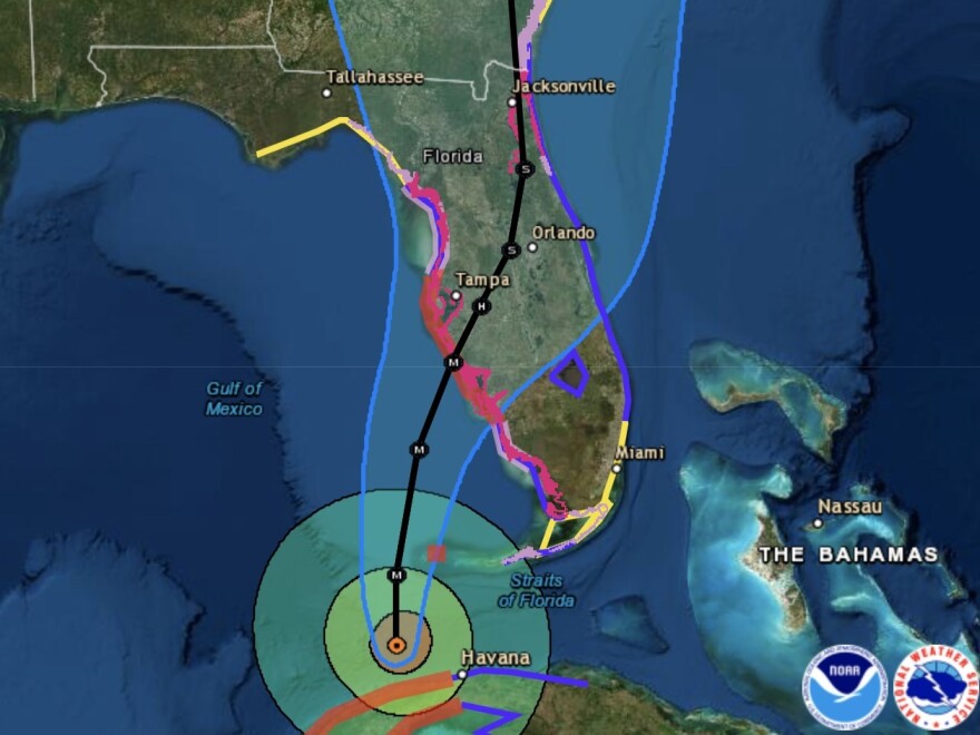 Hurricane Ian's forecast track has fluctuated — but storm experts warn that people shouldn't be preoccupied with the exact location of landfall, given the wide and dangerous impacts of a large storm.