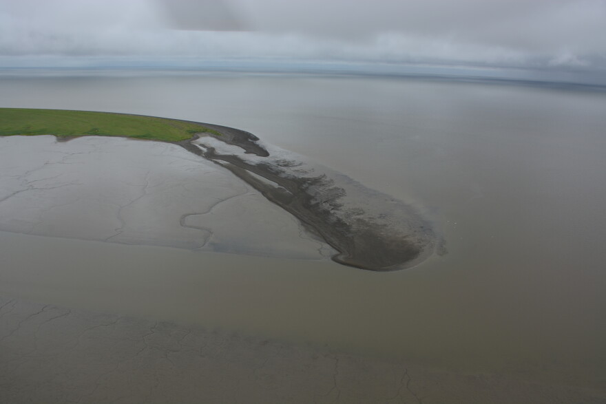 The waters of Kuskokwim Bay roughly 20 miles down the coast from Quinhagak in 2014.