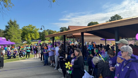 'Walk to End Alzheimers' event, at Capaha Park in Cape Girardeau, 2025.