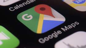 The Google Maps app on a smartphone. (Patrick Sison/AP)