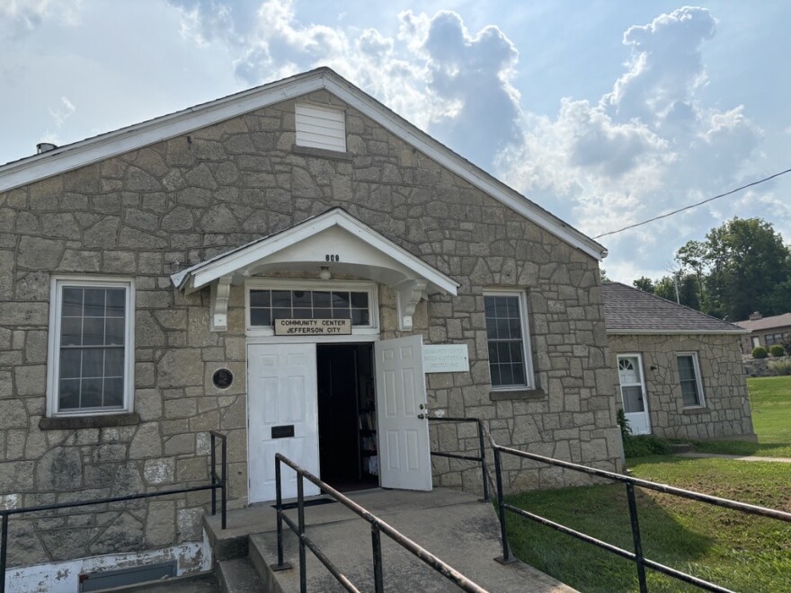 A front view of the Jefferson City Community Center on July 26, 2024. The center was a key gathering place within Jefferson City's historic Foot District.
