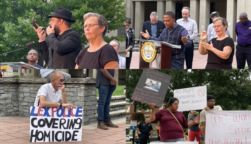Images from a Lexington prayer vigil on September 19, 2022