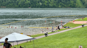 FILE - June 2, 2024. The U.S. Army Corps of Engineers says the Tatman Run Beach at Raystown Lake is closed until further notice because of high E. coli levels in the swimming area. 