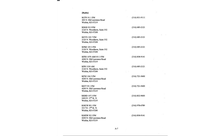 Contact list page 7