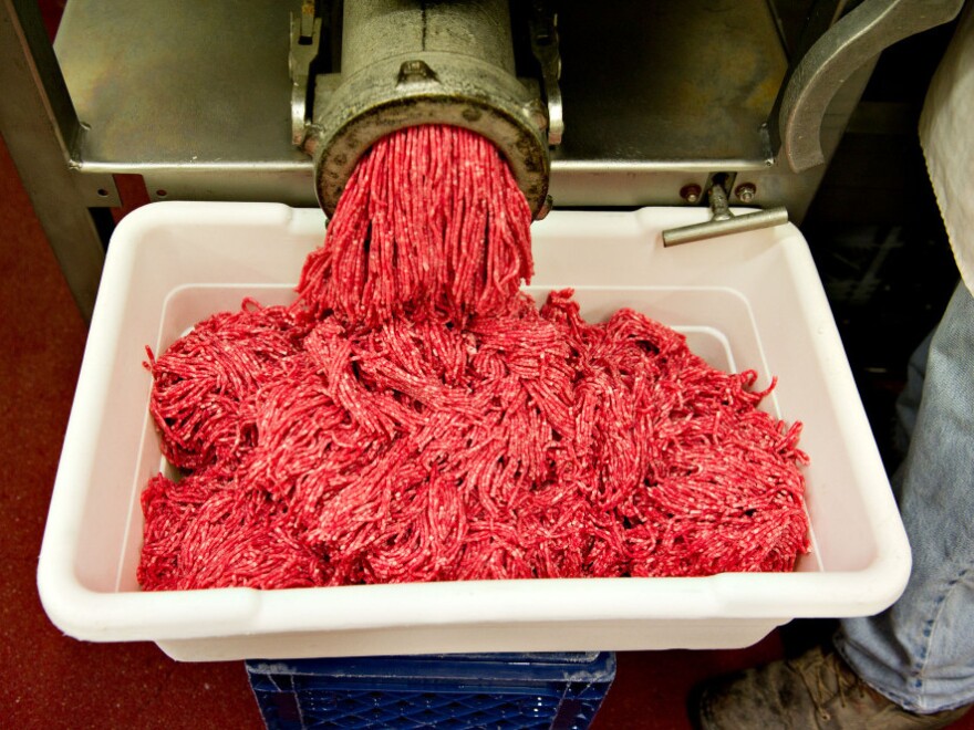 "Lean, finely textured meat" made from beef trimmings is often added to ground beef as a cheap filler