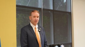 Oregon Secretary of State Tobias Read speaks at a press conference at Portland Community College on Monday, July 20, 2026. He recently urged Oregon voters to work to check the validity of their election-related mail.