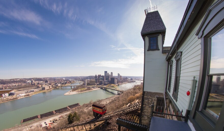 High atop Pittsburgh’s southern hills, you can actually watch the Ohio River take form, as the waters of the Allegheny River collide with the Monongahela.