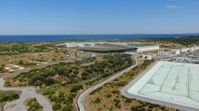 The Victorian Desalination Plant in Dalyston, Australia.