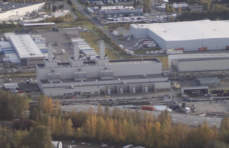 A natural gas-fired power plant in Anchorage.