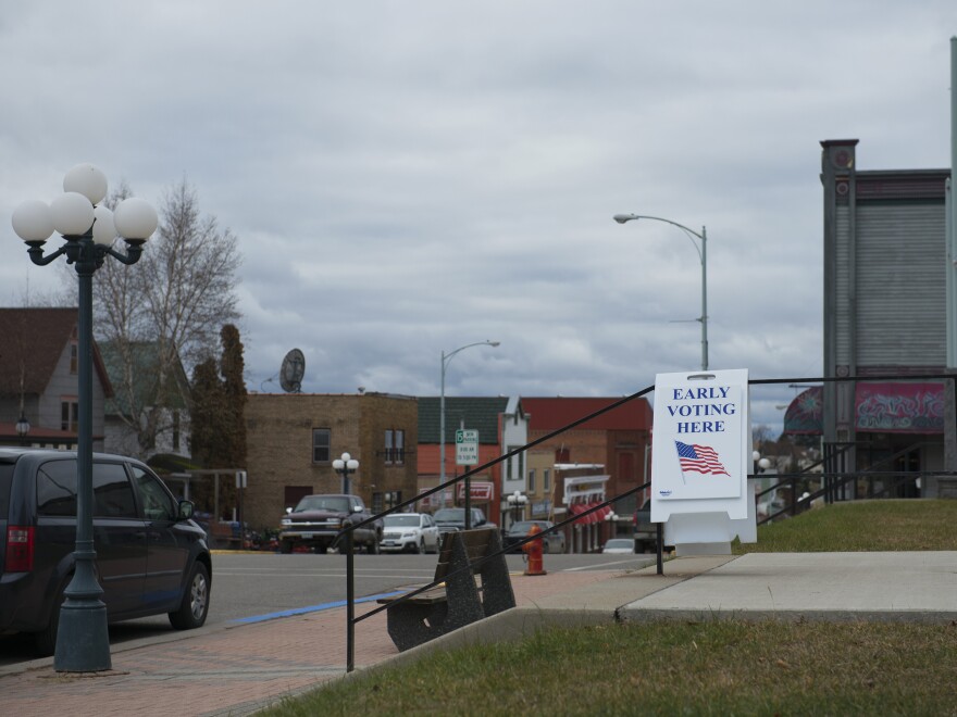 A polling place in Ely, Minn.