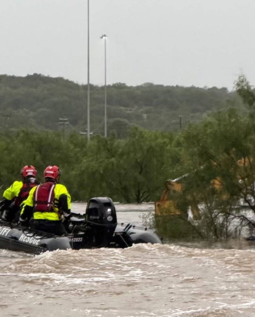 Members of Texas Task Force 1, trained in highwater rescues, have been busy for a couple of weeks now on flooded rivers across the Hill Country and South Texas