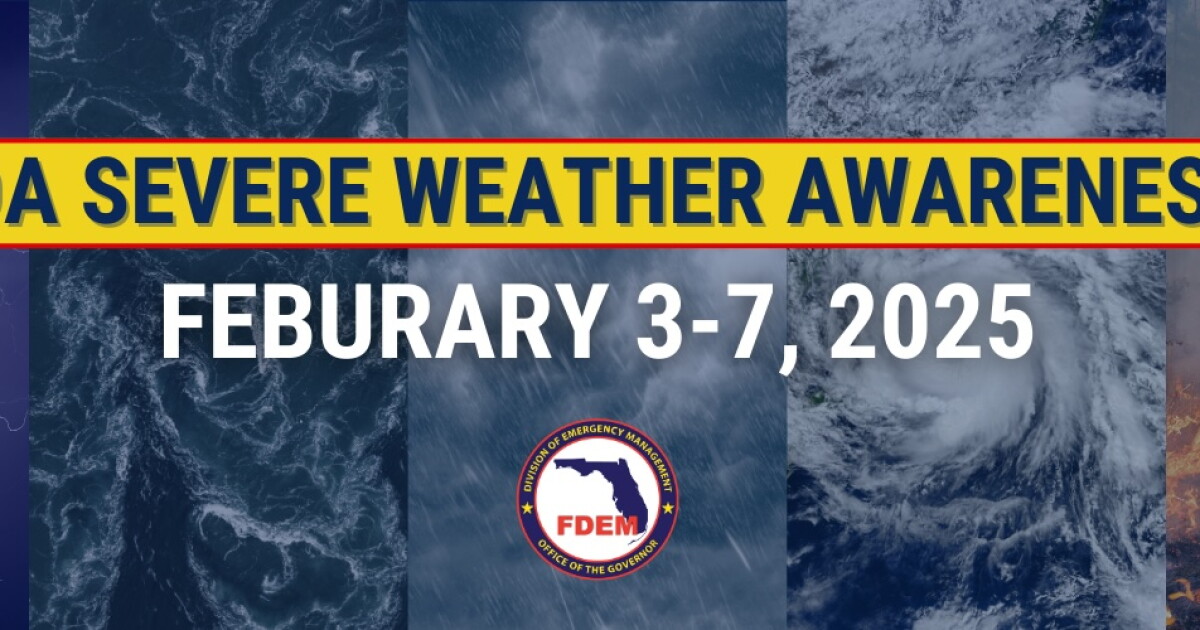 Florida's severe weather awareness weeks kicks off Monday, are you ready?