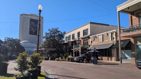 The area of Adams Street often impacted by overly enthusiastic partiers.