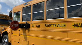 School districts in New York can now mount cameras on the outside of school buses to catch drivers who illegally pass a stopped bus ELLEN ABBOTT / WRVO NEWS