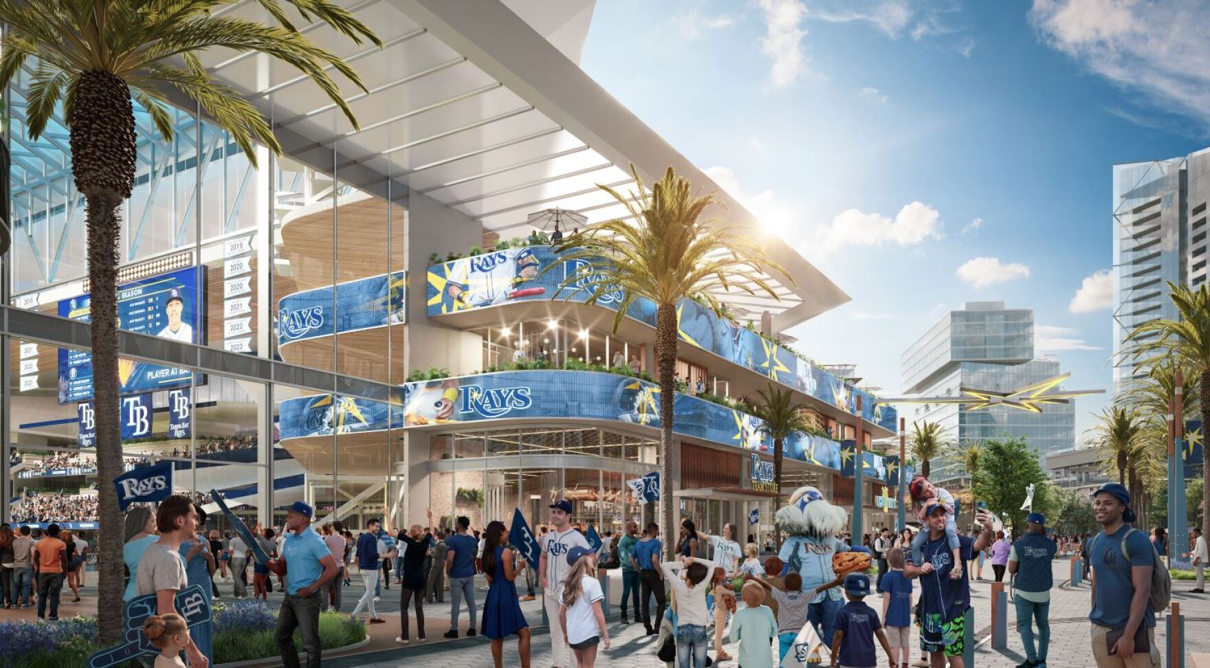 Rays release new renderings of 'intimate' Tropicana Field replacement ...