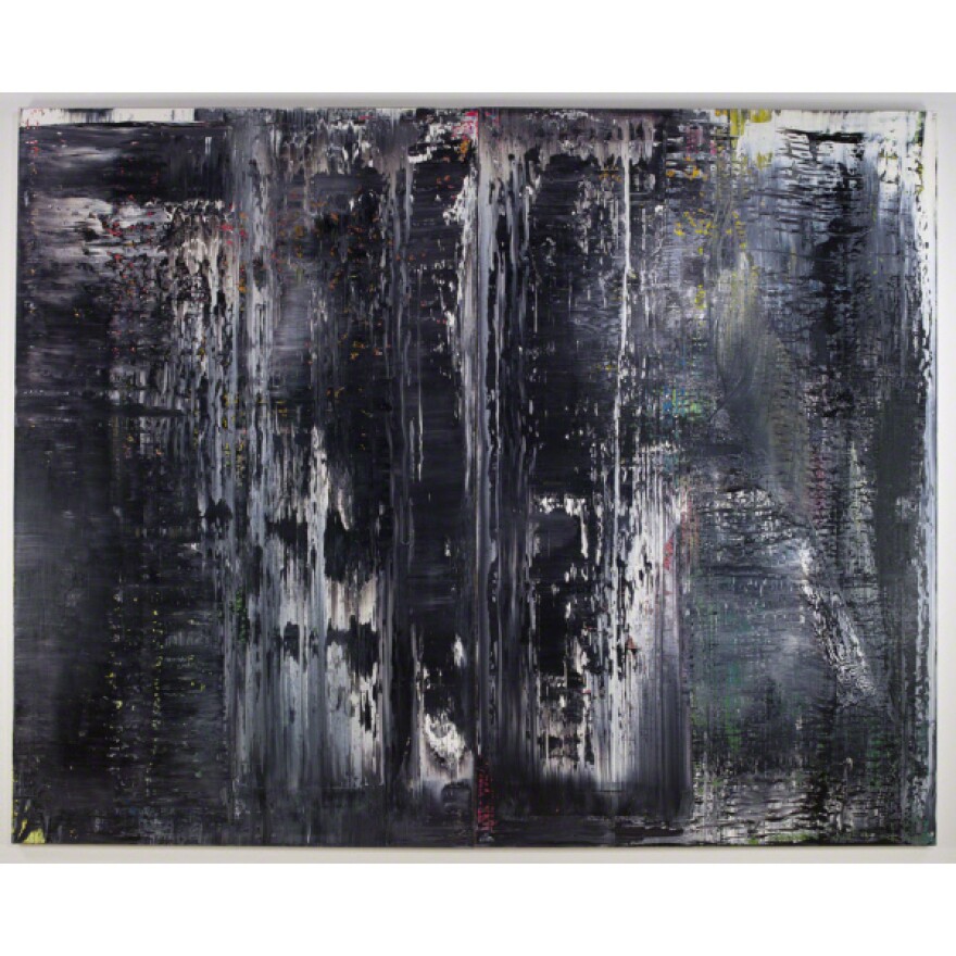 December, 1989, Gerhard Richter, oil on canvas, 126 inches x 13 feet 1 1/2 inches. Purchased with donations.