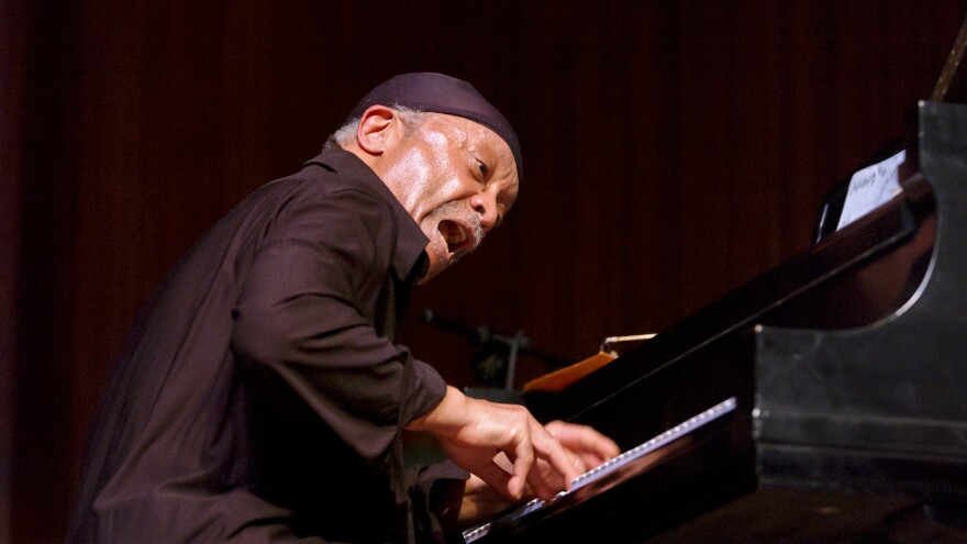 Cecil Taylor performs at Lincoln Center's Alice Tully Hall in 2002.