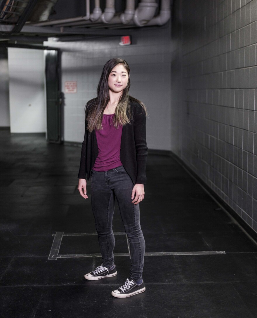 Figure skater Mirai Nagasu at the World Arena Ice Hall in Colorado Springs.