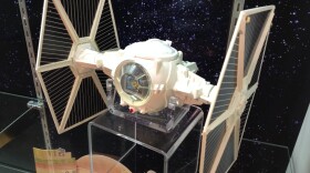 This TIE Fighter toy from 1978 is one of many Kenner Star Wars toys in a new exhibit at the Oshkosh Public Museum.