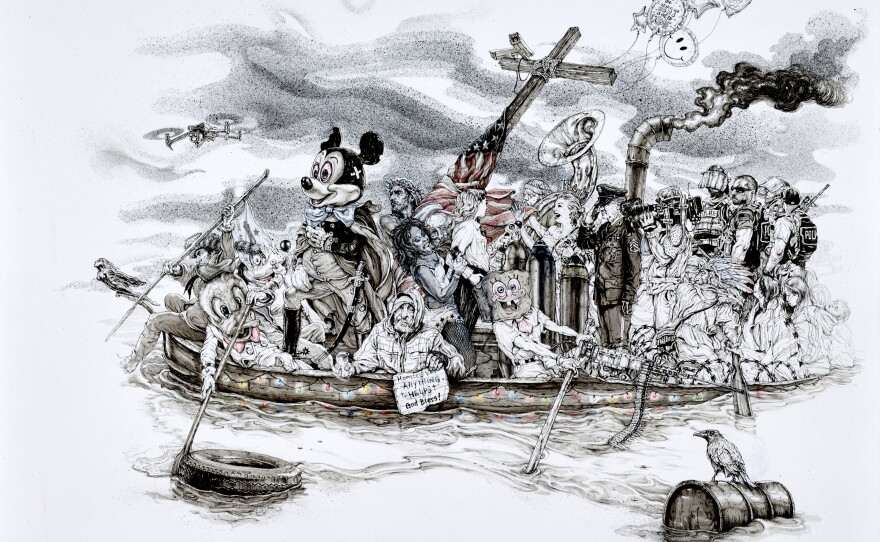 Hello America (2024) by Vincent Valdez