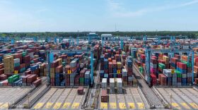 Containers lined up at Norfolk International Terminals. (Photo by Mariusz Bungo via Shutterstock)