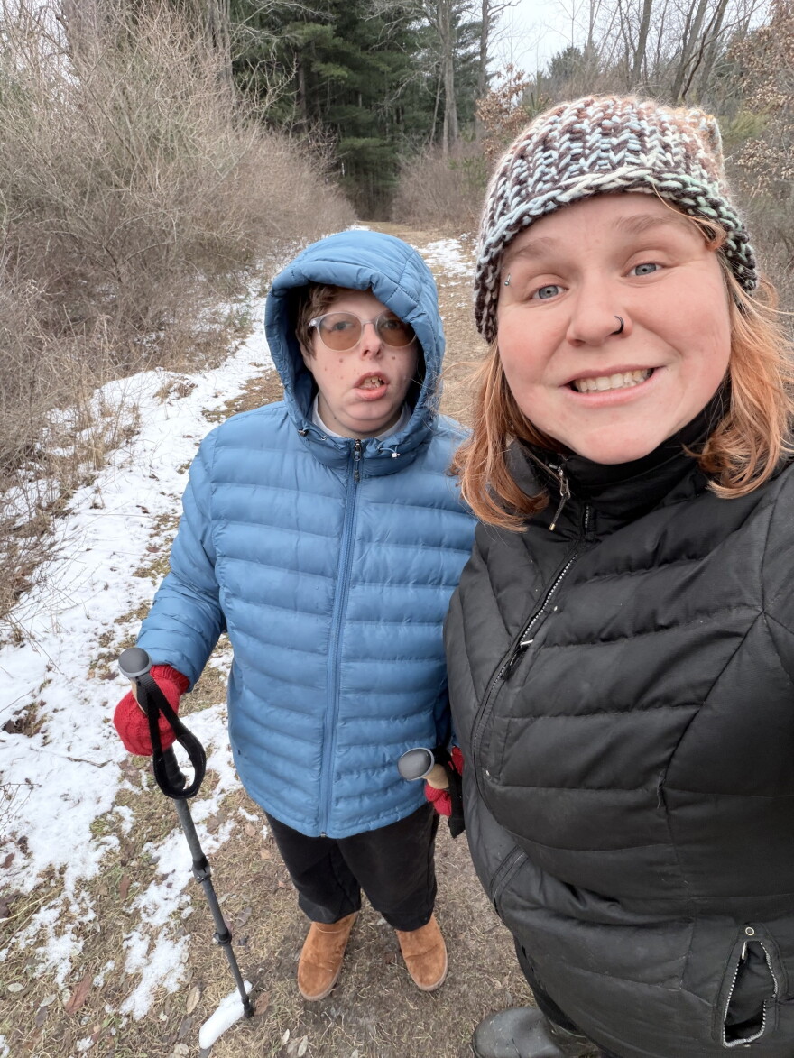Autumn Cieslak and Emily, an AACORN participant