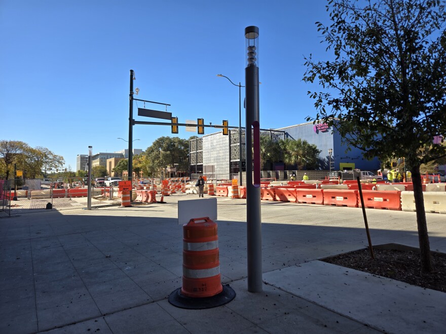 Santa Rosa Street as seen south of the Commerce Street traffic light on Dec. 7, 2025
